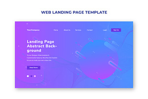 Web Landing Page Template Design, a Landing Page Template by sumonuix