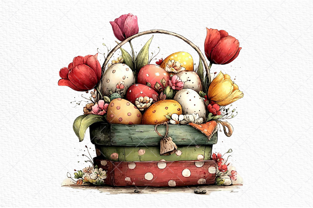 Farmhouse Easter Decor Clipart, an Illustration by Craft Nest (Photo 11 of 11)
