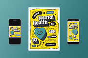 World Mental Health Day Flyer Set, a Flyer Template by Aiyari Graphic (Thumbnail 1 of 3)
