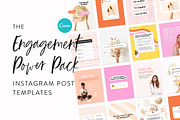 Instagram Engagement Posts Template, a Social Media Template by My Social Boutique (Thumbnail 1 of 10)