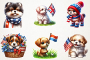 4th of July Cute Dog Sublimation, a Seasonal Illustration by RobertsArt (Thumbnail 5 of 7)