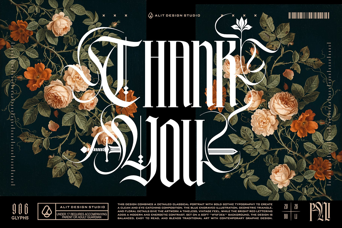 Makyos Gothic Typeface, a Blackletter Font by alit design (Photo 17 of 17)