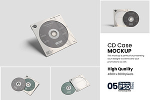 Minimalist CD Case Mockup