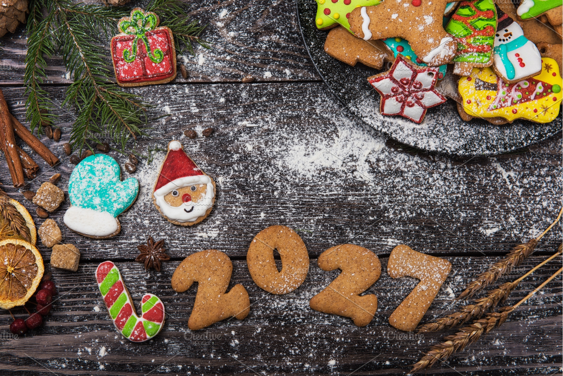 Festive gingerbread cookies for, a Food & Drink Photo by Jan Jack Russo Media