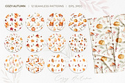Cozy autumn watercolor clipart, an Illustration by Hanna's ArtLab (Thumbnail 4 of 6)