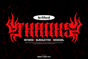 Spider Grekson - Artdeco Font, a Blackletter Font by Iqsiart Studio (Thumbnail 12 of 12)