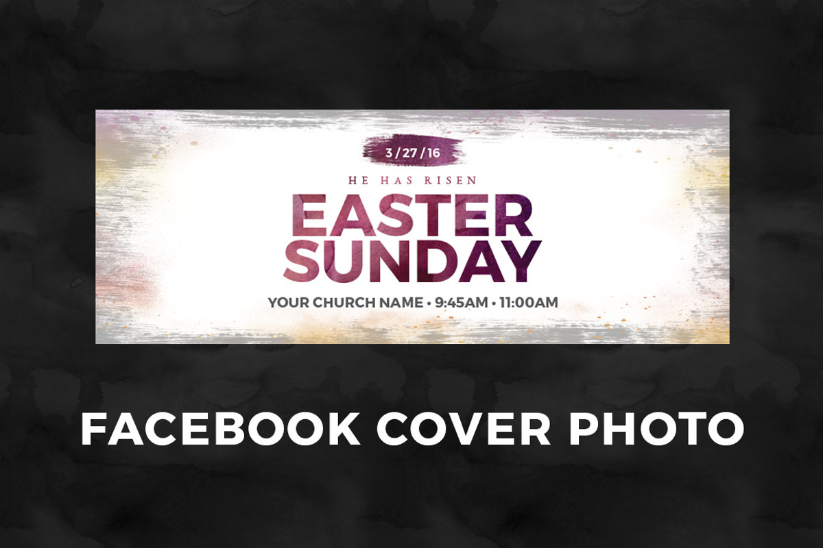 Easter Sunday Church Template-Rustic, a Flyer Template by Nathan Knight Design (Photo 6 of 6)