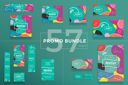 Promo Bundle | Atelier, a Poster Template by Amber Graphics