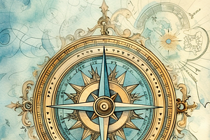 Vintage Nautical Compass