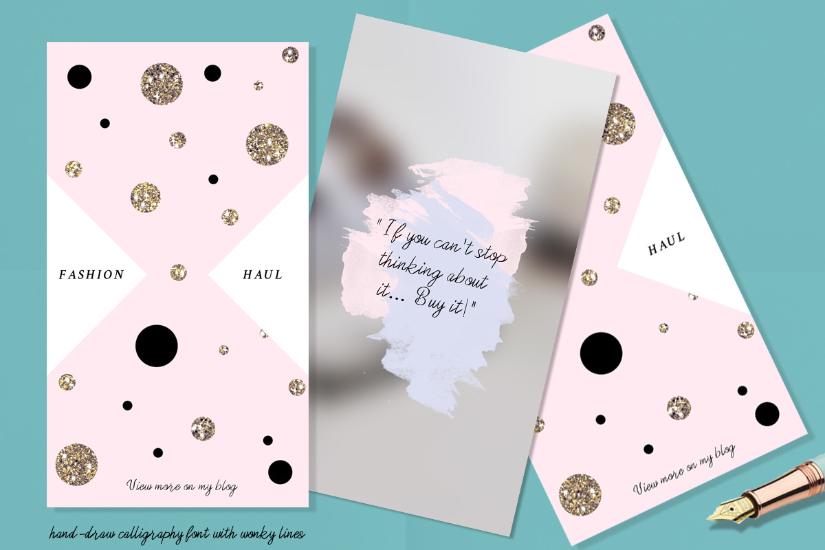 Helena a hand-drawn calligraphy font preview 5