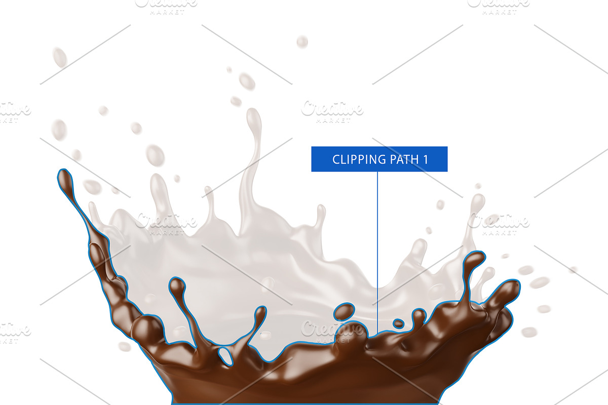 Milk Chocolate fluid splash JPG+PNG, an Object Graphic by LoopAll (Photo 3 of 4)