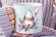 Watercolor Lavender Pamper Time Clip, an Illustration by Rose Art (Thumbnail 3 of 7)
