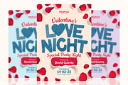 Valentine's Day Party A5 Flyer, a Flyer Template by Mint Pixels (Thumbnail 1 of 3)