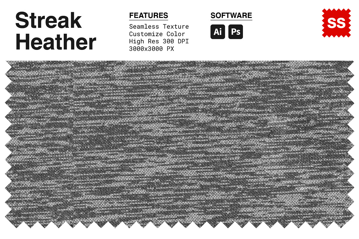 Heather Streak Pattern, a Pattern Graphic by Swatch Supply (Photo 1 of 7)