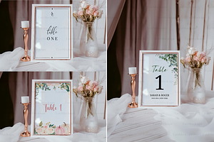 Wedding 5x7 Table Sign Mockup