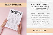 Cookie Order Form Editable Template, a Stationery Template by Anna Design Studio (Thumbnail 2 of 6)