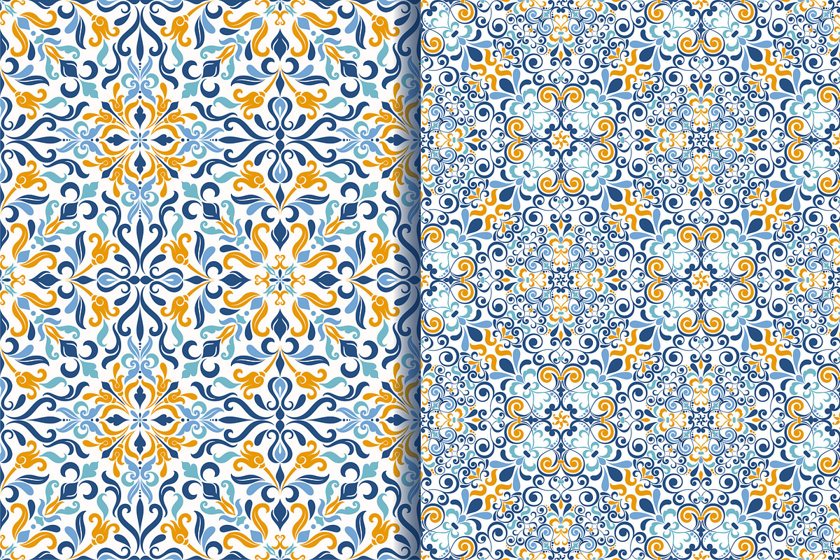 Set of 10 seamless pattern Baroque, a Pattern Graphic by NataLito (Photo 6 of 6)