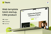 Tikorix. Website template, an UI Kit Template by Brandarnia (Thumbnail 1 of 7)