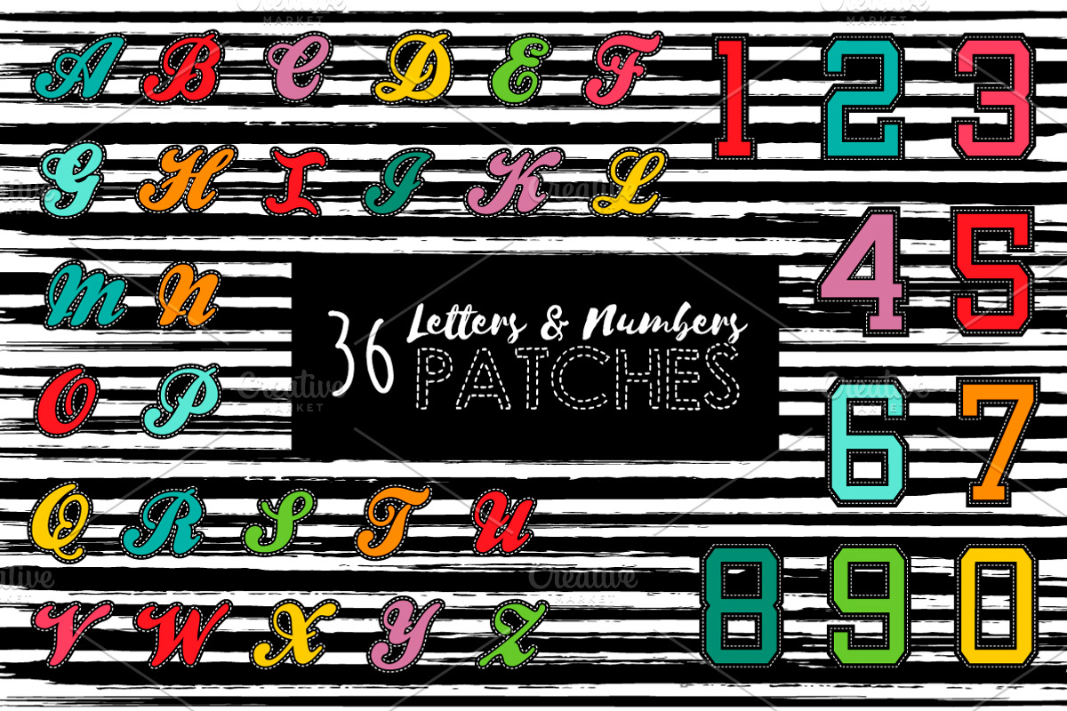 Trendy Patches: vintage 90's set!, a Graphic by Cienpies Design (Photo 8 of 8)