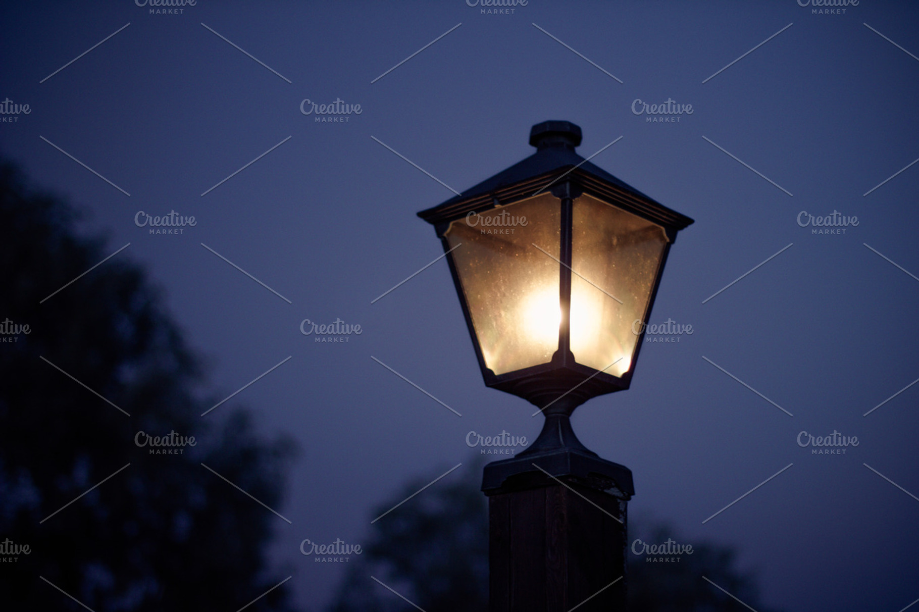 Street lantern containing illuminated, iron, and lamp, an Architecture Photo by Riho Rannamäe