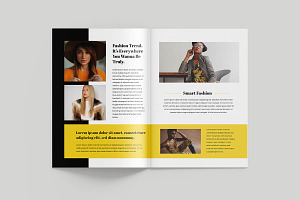 Fashion Magazine Layout Template