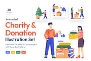 Charity Donation Animated Art Set, a Person Illustration by Vectors Market (Thumbnail 1 of 5)