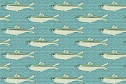 Fish Seamless Pattern Hearing paper, an Illustration by TanchaArt (Thumbnail 2 of 3)