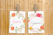 Watercolor flowers. Summer. EPS 10, an Illustration by Julycolor (Thumbnail 6 of 10)