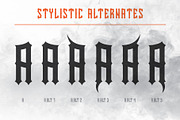 Fanatic - Retro Label Font, a Blackletter Font by JumboDesign (Thumbnail 4 of 6)