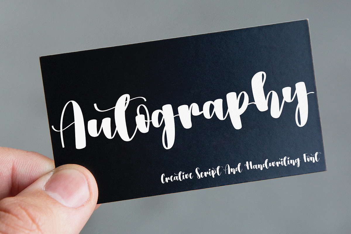 Autography | Handwriten Font, a Script Font by Scratchones (Photo 6 of 8)