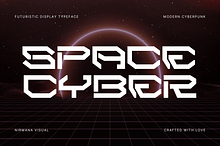 Space Cyber - Modern Futuristic Font