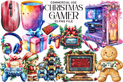 Christmas Gamer Clipart, an Illustration by Daily.Designs (Thumbnail 1 of 3)