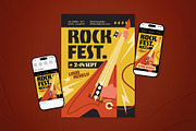 Rock Festival Event Flyer Set, a Flyer Template by The Good Store (Thumbnail 1 of 2)