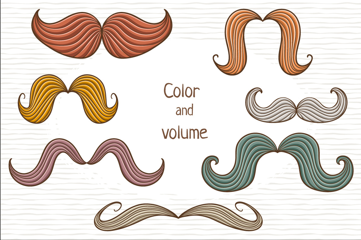 The great mustache set, an Illustration by Dreaming_Lucy (Photo 2 of 5)
