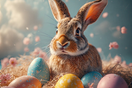Pastel Eggs Easter Bunny image, a Holiday Photo by ComfortQ