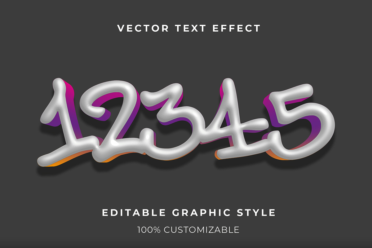 Glossy Bubble Graffiti Text Effect preview 2