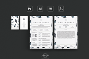 Feather Resume / Card Template, a Resume Template by MH Design Template (Thumbnail 1 of 4)