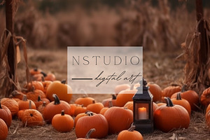 11 Halloween Fields Backdrops