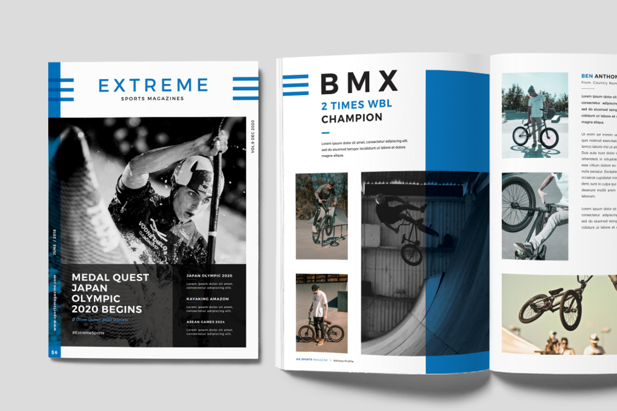 Sports Magazine, a Magazine Template by rubirubiko (Photo 1 of 8)