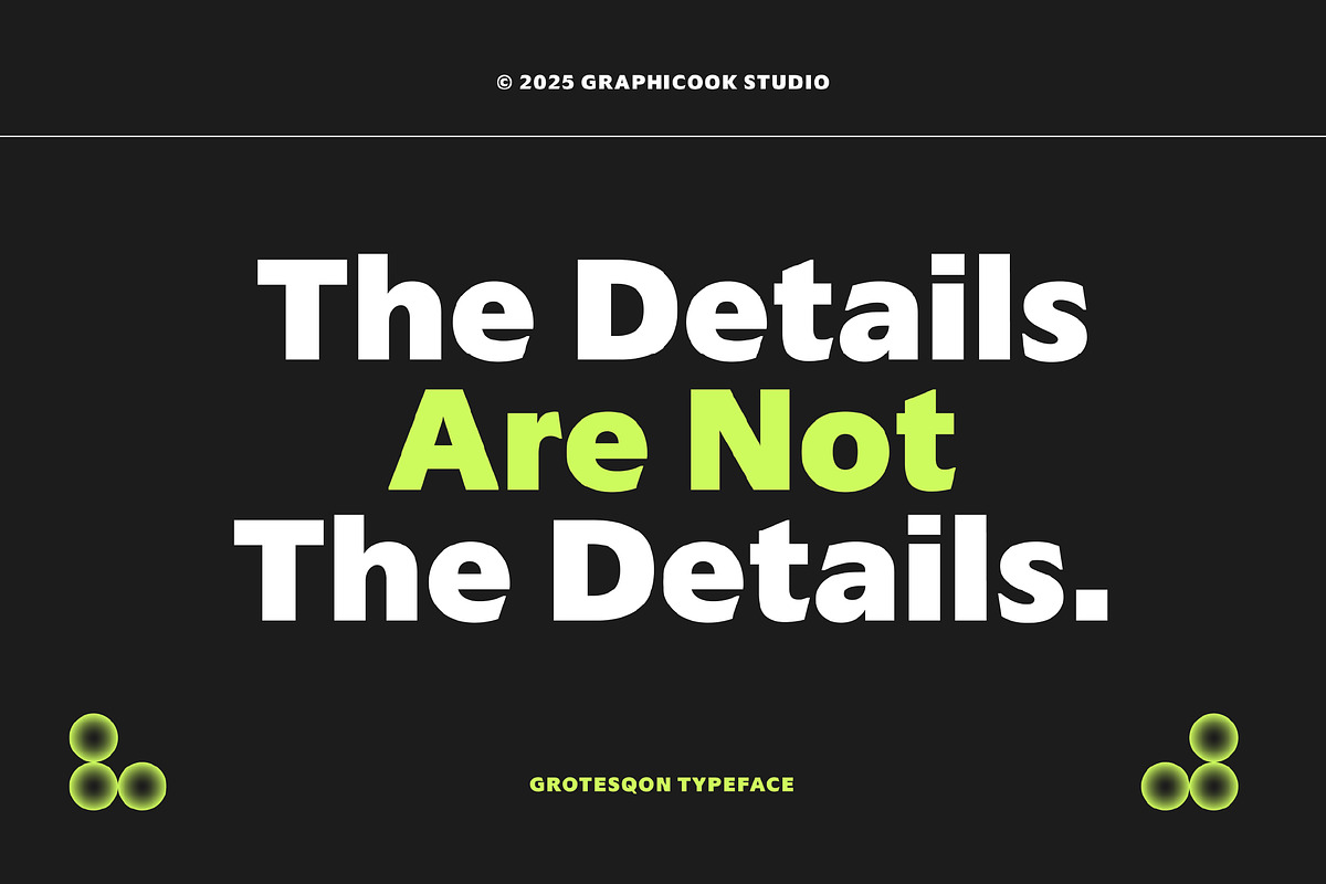Grotesqon, a Sans Serif Font by graphicook (Photo 6 of 9)