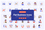 180 Animated Flat Business Icons, an Emoji Icon by Creative Stall (Thumbnail 1 of 4)