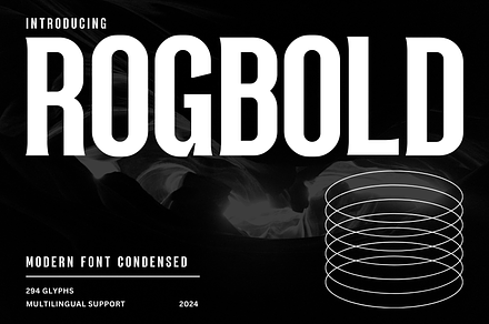 Rogbold – Modern Condensed Font, a Serif Font by Sronstudio