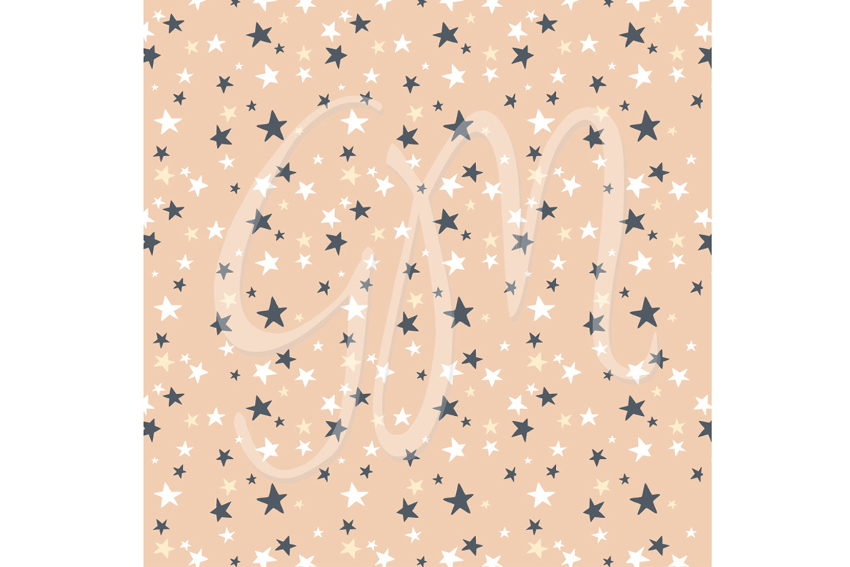 Moon, Stars, Galaxy, starry night, an Illustration by GraphicMarket (Photo 4 of 5)