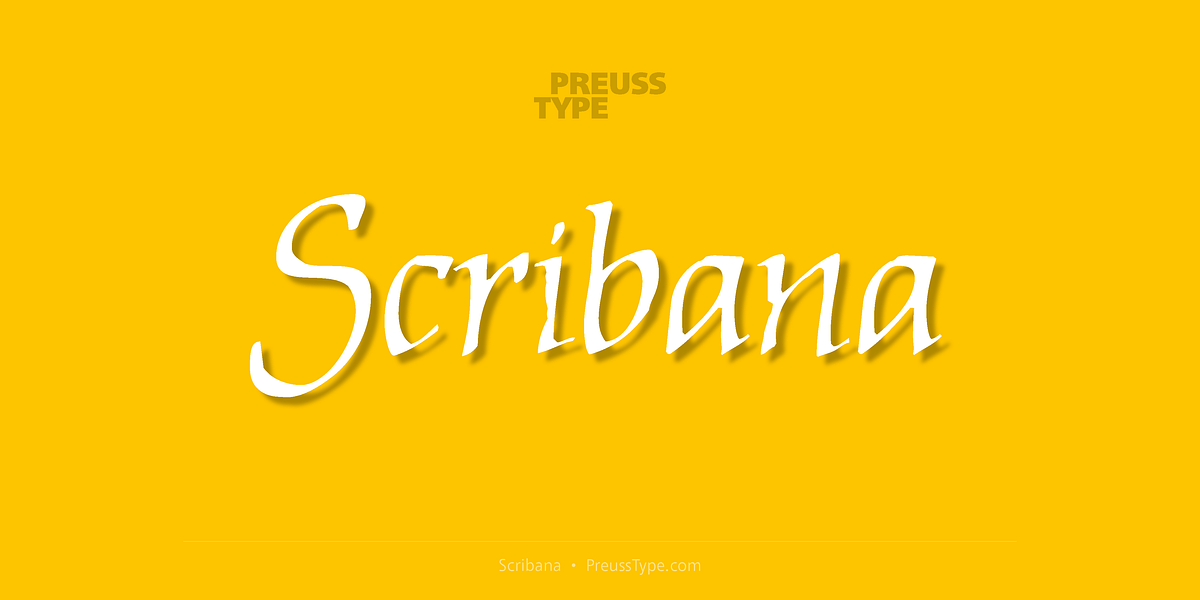 Scribana, a Script Font by preussTYPE (Photo 1 of 8)