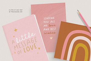 Script Font Duo A Little Of Love