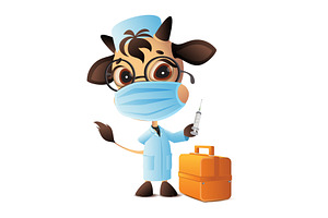 Bull doctor veterinarian syringe