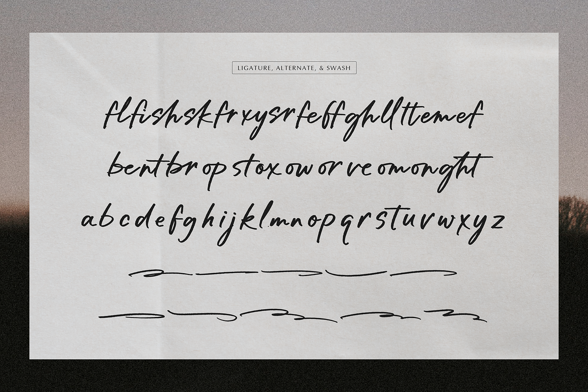 Yelgani | Casual Handwritten Font, a Script Font by gracetype_studio (Photo 12 of 12)