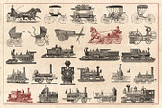 100 Vintage Vehicles (Vector), a Transportation Illustration by Brigantine Designs (Thumbnail 7 of 7)