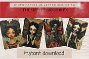 GOTHIC AND RENAISSANCE FAIRY PAPER, a Person Illustration by Daring Digies (Thumbnail 4 of 10)