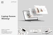 Laptop Screen Website Mockup, a Mac Mockup by graphicpages (Thumbnail 1 of 16)
